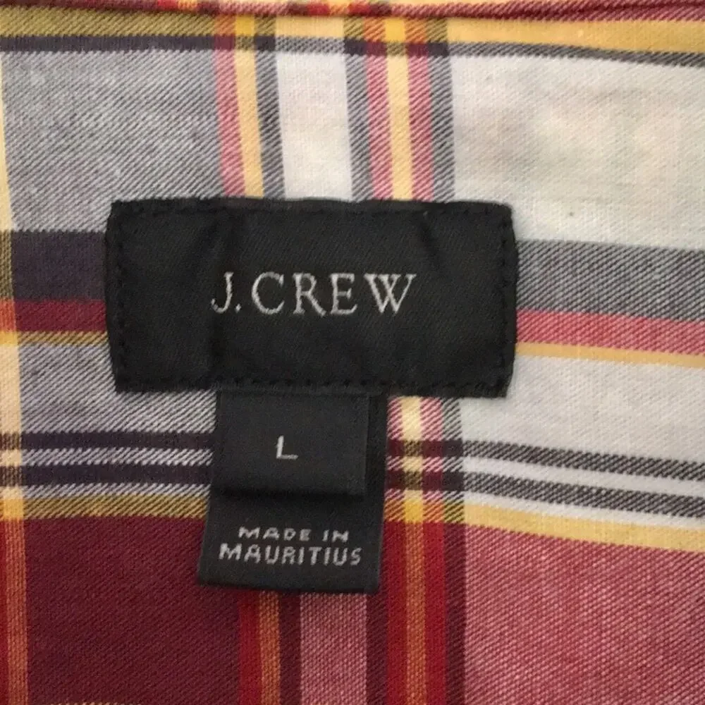 J. Crew men's button down L-sleeves casual shirt L